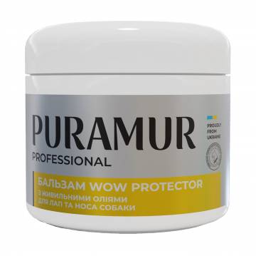 Бальзам для лап и носа собаки Puramur WOW Protector с питательными маслами, 50 мл Бальзам для лап и носа собаки Puramur WOW Protector с питательными маслами, 50 мл