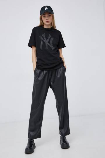 Хлопковая футболка 47 brand цвет чёрный гладкая Хлопковая футболка 47 brand цвет чёрный гладкая