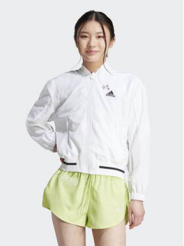 adidas Куртка бомбер Scribble IA3137 Білий Loose Fit adidas Куртка бомбер Scribble IA3137 Білий Loose Fit