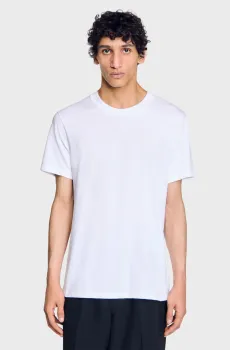 Мужская белая футболка Белый XXL Sandro SHPTS01563_Optic White