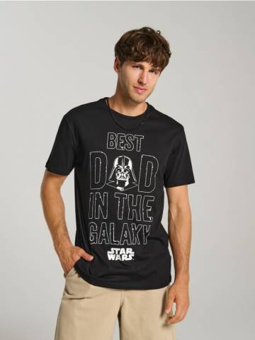 Футболка з принтом Star Wars - чорний Футболка з принтом Star Wars - чорний