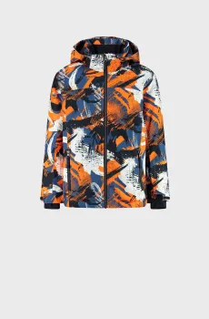 Детская лыжная куртка с узором SNAPS HOOD TWILL Разноцветный 128 CMP 39W1924-08ZS