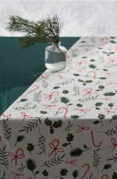 Різдвяна скатертина - кремовий