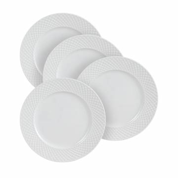 Набор десертных тарелок Krauff Brilliant Collection, 20 см, белый, 4 шт (21-316-006) Набор десертных тарелок Krauff Brilliant Collection, 20 см, белый, 4 шт (21-316-006)