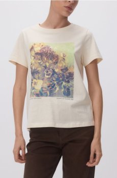 Reserved - Футболка з принтом - нюдовий - 161HT-02X