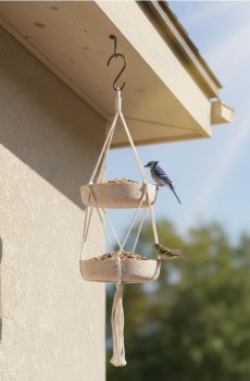 Підвісна годівниця для птахів - бежевий