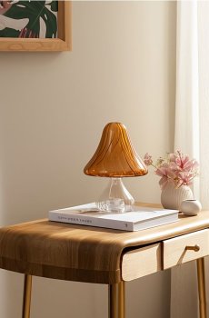 Декоративна настільна LED-лампа у формі грибка - помаранчевий