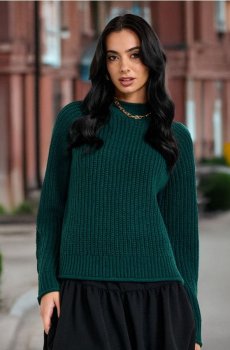 Джемпер - синьо-зелений