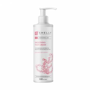 Смягчающий крем для ног Shelly Smoothing Foot Cream с мочевиной, экстрактом водорослей и маслом арганы, 500 мл Смягчающий крем для ног Shelly Smoothing Foot Cream с мочевиной, экстрактом водорослей и маслом арганы, 500 мл