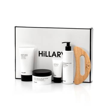 Набір шовкового догляду за тілом з деревяним шкребком Hillary Perfect Silk Body Care + Gua Sha Набір шовкового догляду за тілом з деревяним шкребком Hillary Perfect Silk Body Care + Gua Sha