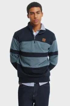 Мужская темно-синяя спортивная кофта Синий S SPRINGFIELD 93186