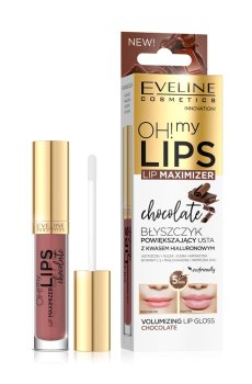Блеск для губ с эффектом увеличения Eveline Cosmetics OH! My Lips Lip Maximizer Chocolate Шоколад, 4.5 мл