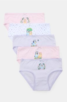 Бавовняні трусики, набір з 5 штук Bluey - різнобарвний