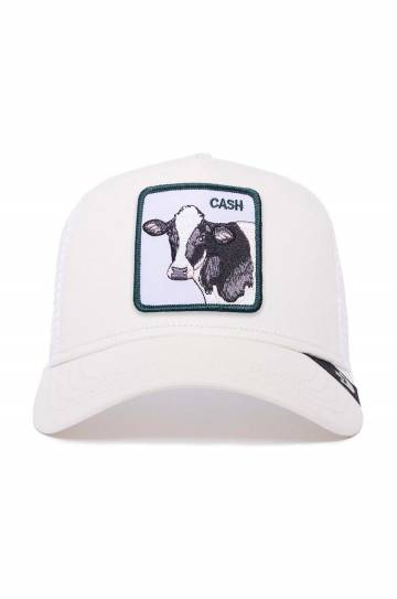 Шапка Goorin Bros цвет белый с аппликацией Шапка Goorin Bros цвет белый с аппликацией