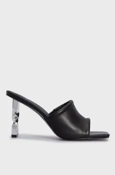 Женские черные кожаные мюли Susana Черный 37 PRPY PRSDS70232W