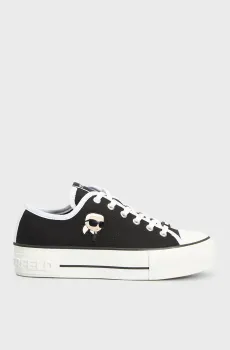 Женские черные кеды KAMPUS MAX Черный 38 Karl Lagerfeld KL60424