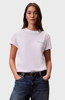 Женская белая футболка SS CLASSIC GRAPHIC TEE Белый XS Calvin Klein Jeans LV047E809G