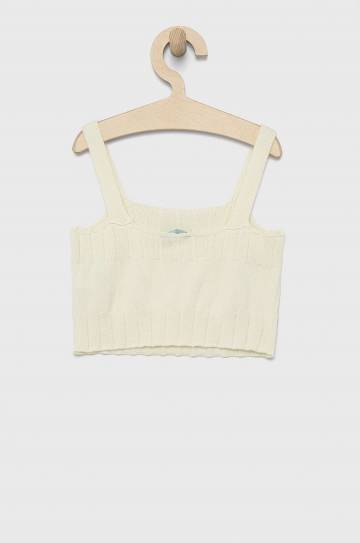 Детский хлопковый топ United Colors of Benetton цвет белый Детский хлопковый топ United Colors of Benetton цвет белый