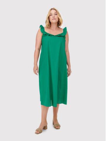 ONLY Carmakoma Повсякденна сукня Ally 15262056 Зелений Regular Fit ONLY Carmakoma Повсякденна сукня Ally 15262056 Зелений Regular Fit