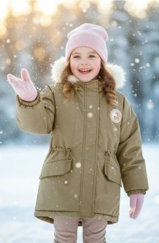 Куртка зі штучним хутром - хакі