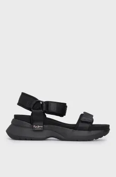 Женские черные сандалии VENUS BLOCK Черный 38 Pepe Jeans PLS90653