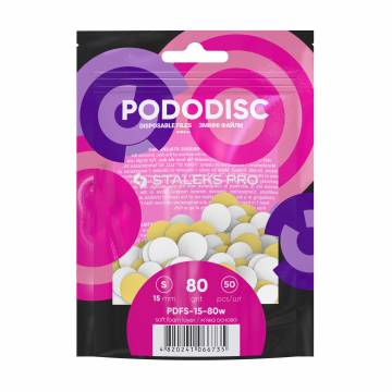 Сменные файлы для педикюрного диска на мягкой основе Staleks Pro Pododisc Pro S, белые, 80 грит, 50 шт Сменные файлы для педикюрного диска на мягкой основе Staleks Pro Pododisc Pro S, белые, 80 грит, 50 шт