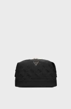 Женская черная косметичка с узором Черный ONESIZE Guess PW7580.P6361;BLA