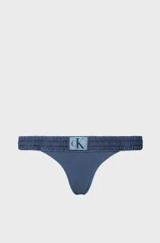Женские синие трусики от купальника BRAZILIAN Синий S Calvin Klein KW0KW02065