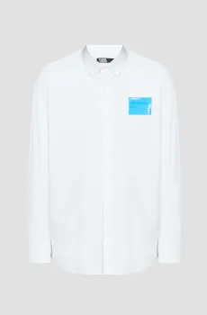 Мужская белая рубашка Белый XL Karl Lagerfeld 532600.605933;10