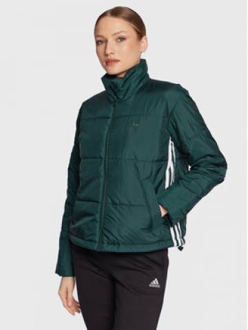 adidas Пуховик HK5254 Зелений Loose Fit adidas Пуховик HK5254 Зелений Loose Fit