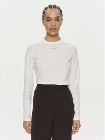 Calvin Klein Блузка Nano Logo K20K207572 Білий Regular Fit Calvin Klein Блузка Nano Logo K20K207572 Білий Regular Fit