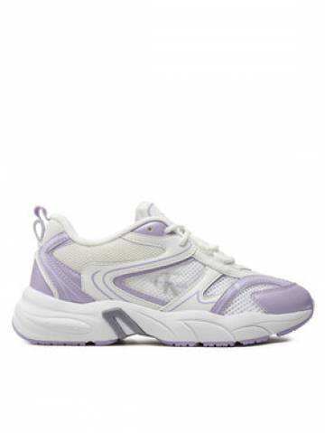 Calvin Klein Jeans Снікерcи Retro Tennis Low Lace Mh Ml Mtl YW0YW01463 Білий Calvin Klein Jeans Снікерcи Retro Tennis Low Lace Mh Ml Mtl YW0YW01463 Білий