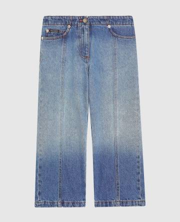 Детские синие джинсы с логотипом