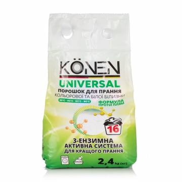Стиральный порошок KÖNEN Универсальный, для белого и цветного белья, 16 стирок, 2.4 кг Стиральный порошок KÖNEN Универсальный, для белого и цветного белья, 16 стирок, 2.4 кг