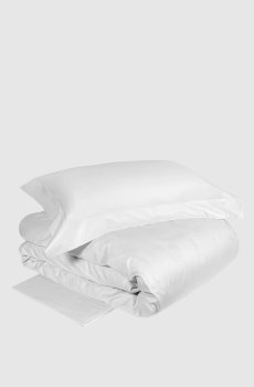 Белый комплект постельного белья VELASCA с вышивкой