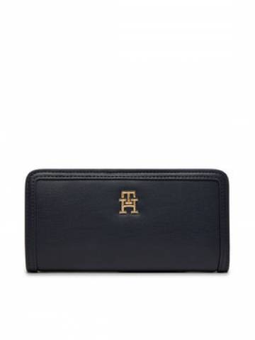 Tommy Hilfiger Великий жіночий гаманець Th Monotype Large Slim Wallet AW0AW16210 Cиній Tommy Hilfiger Великий жіночий гаманець Th Monotype Large Slim Wallet AW0AW16210 Cиній