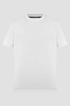 Мужская белая футболка Белый S Karl Lagerfeld 551200.755080;10