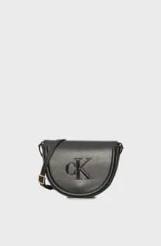 Женская черная сумка BOLD CK SADDLE Черный ONESIZE Calvin Klein LV04F3221G