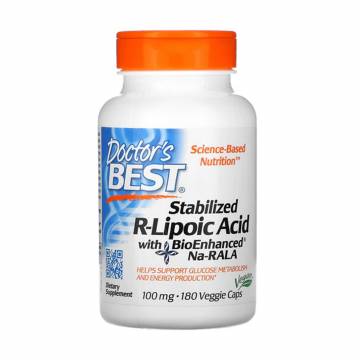 R-липоевая кислота Doctors Best Stabilized R-Lipoic Acid With Bioenhanced Na-Rala 100 мг, 180 капсул R-липоевая кислота Doctors Best Stabilized R-Lipoic Acid With Bioenhanced Na-Rala 100 мг, 180 капсул