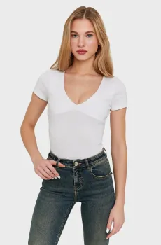 Женская белая футболка Белый M Tally Weijl STSCOKEVINT