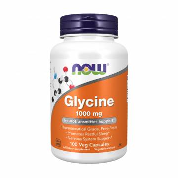 Глицин NOW foods Glycine 1000 мг, 100 капсул Глицин NOW foods Glycine 1000 мг, 100 капсул