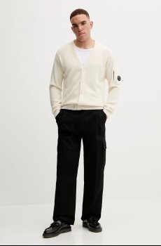 Шерстяной кардиган C.P. Company Knitwear Cardigan In Re-Wool