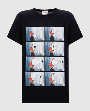 Черная футболка Maeve с принтом