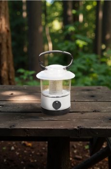 Кемпінговий ліхтар - кремовий