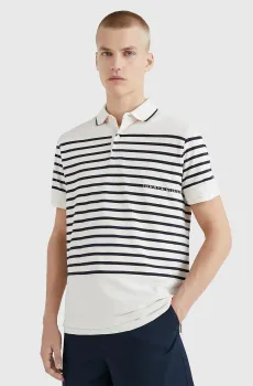 Мужское поло в полоску PLACED Разноцветный S Tommy Hilfiger MW0MW30757