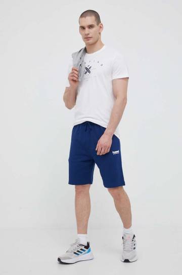 Шорты Hummel мужские цвет синий меланж Шорты Hummel мужские цвет синий меланж
