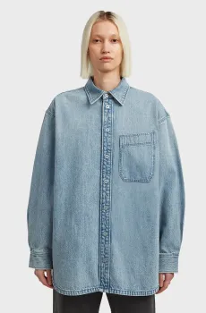 Женская голубая джинсовая рубашка Maxi Голубой XS G-Star RAW D27695,D788