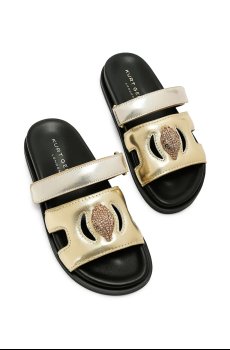 Кожаные шлепанцы Kurt Geiger London Eagle Cut Out Sandal