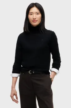 Женсикий черный шерстяной гольф MERINO LS TURTLE Черный M Tommy Hilfiger WW0WW51452