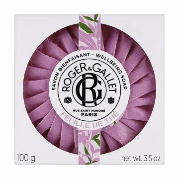 Твердое мыло Roger & Gallet Feuille de The Wellbeing Soap Чайные листья, 100 г